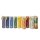 CHAKRA candles, mix carton, about 20 cm, (12 pieces)