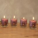 CHAKRA Candle, ca. 6 cm, set of 4, VIOLET