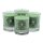 CHAKRA Candle, ca. 6 cm, set of 4, GREEN