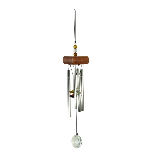 Wind Chime GEM Tunes with Crystal, ca. 27 cm, amber