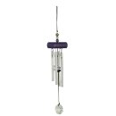 Wind Chime GEM Tunes with Crystal, ca. 27 cm, violet