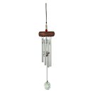 Wind Chime GEM Tunes with Crystal, ca. 27 cm, red