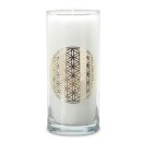 MAGIC CANDLE, white, FLOWER OF LIFE