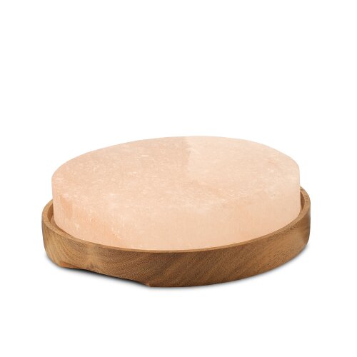 Salt Plate (Barbecue), with wooden plate