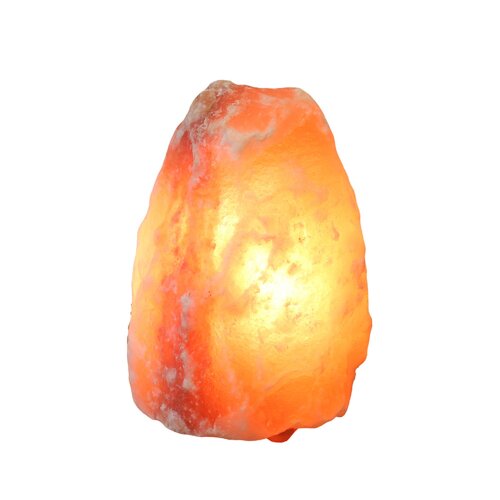 Beleuchteter Salzkristall ROCK, ca. 2-3 kg, mit Füßchen