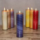 Palmwax Candle, Feng Shui NUANCE Blue, Ø ca. 6 cm,...