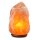 Illuminated Salt Crystal ROCK, ca. 35-50 kg, with wooden base