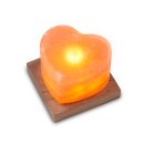 USB HEART, with wooden base, ca. 9 x 9 x 6 cm