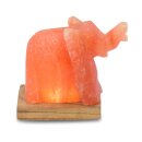USB ELEPHANT, with wooden base, H ca. 11 cm
