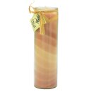 Palmwax Candle, Feng Shui NUANCE Brown, Ø ca. 6 cm,...