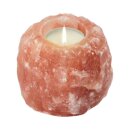 Salt Crystal Tealight Candleholder ROCK, ca. 700g