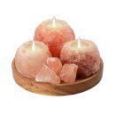 Salt Crystal Tealight Candleholder SET