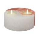 Salt Crystal Tealight Candleholder YIN YANG