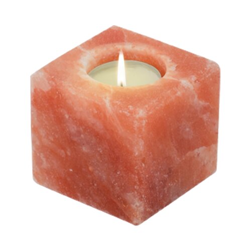 Salt Crystal Tealight Candleholder CUBE