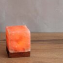 USB CUBE, with wooden base, ca. 7 x 7 x 9 cm