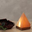 USB PYRAMID, with wooden base, H ca. 10 cm