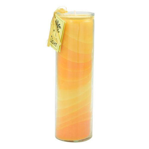 Palmwax Candle, Feng Shui NUANCE Orange, Ø ca. 6 cm, Height ca. 20 cm
