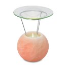 Salt Crystal Aroma Lamp PETITE BALL, ca. 940 g, Height ca. 14 cm