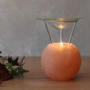 Salt Crystal Aroma Lamp PETITE BALL, ca. 940 g, Height ca. 14 cm