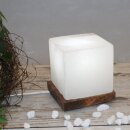 Illuminated Salt Crystal CUBE, White Line