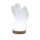 USB ANGEL small, White Line, with wooden base, H ca. 13 cm