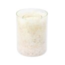 Illuminated Salt Crystal POLAR FIRE in a glass, White...