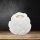 Salt Crystal Tealight Candleholder LOTUS FLOWER White Line