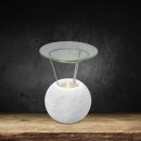 Salt Crystal Aroma Lamp PETITE BALL, White Line, ca. 940...