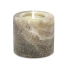 Salt Crystal Tealight Candleholder ZYLINDER Grey Line