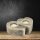 Salt Crystal Tealight Candleholder TWIN HEART Grey Line