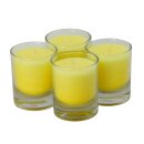 Palmwax Candle, Feng Shui NUANCE Yellow, 4 pieces per...