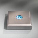 LED-BASE square, 3 LEDs, silver without batteries