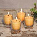 Palmwax Candle, Feng Shui NUANCE Orange, 4 pieces per...