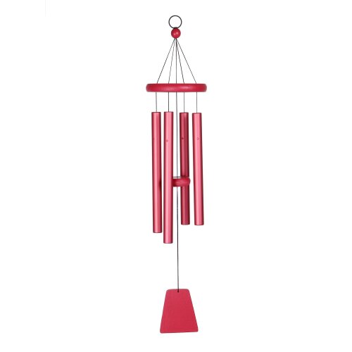 Uni Color wind chimes - approx. 24? / 60 cm  - red
