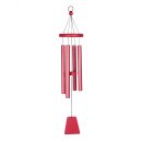 Uni Color wind chimes - approx. 24&rdquo; / 60 cm  - red