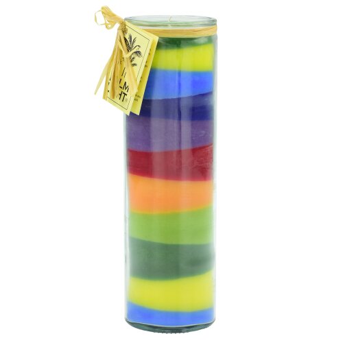 PALM LIGHT, Stripes +  Fun Candle, 20 cm