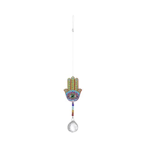 Magic Kristall Windspiel 16"- / 40 cm - Hamsa Hand