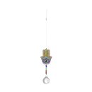 Magic crystal wind chime 16”/ 40cm - Hamsa Hand