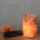 FEUER im GLAS Blume des Lebens, mit PALM LIGHT Kerze