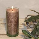 Palmwax Candle Jar, UNIQUE Grey Brown, Ø ca. 6 cm,...