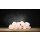 Illuminated Salt Crystal FIRE STONES, White Line, 10 crystals, incl. chain of lights