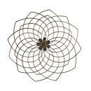 Metal wall decoration, Lotus, Antique Gold, ca. Ø...