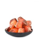 Illuminated Salt Crystal FIRE STONES with marble bowl, 10...