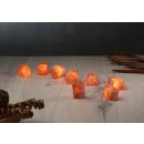Illuminated Salt Crystal FIRE STONES ROCK, 8 crystals, incl. LED fairy lights