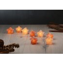 Illuminated Salt Crystal FIRE STONES STAR, 8 crystals,...