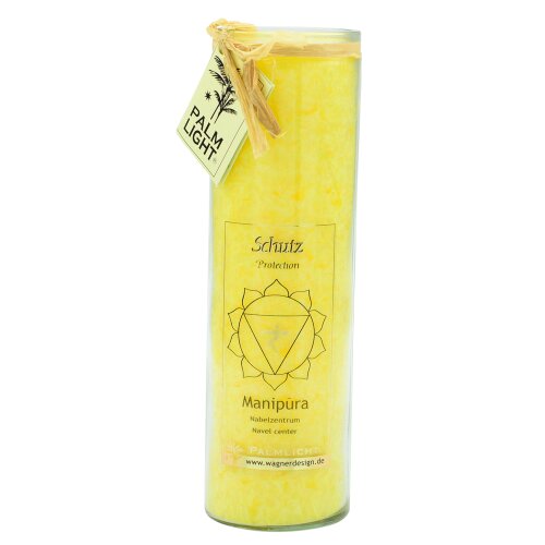 CHAKRA candle, ca. 20 cm, YELLOW