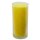 Palmwax Candle Jar, UNIQUE Yellow, Ø ca. 6 cm, Height ca. 14 cm