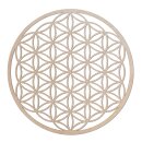 Wooden wall decoration, Flower of Life, ca. Ø 50 cm
