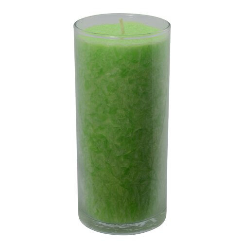 Palmwax Candle Jar, UNIQUE Lime Green, Ø ca. 6 cm, Height ca. 14 cm