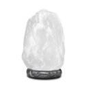 Illuminated Salt Crystal ROCK, White Line, ca. 2-3 kg,...